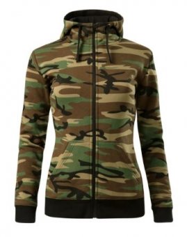 HANORAC ZIPPER DAMA CAMUFLAJ