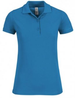 TRICOU POLO DAMA B&C BLEU